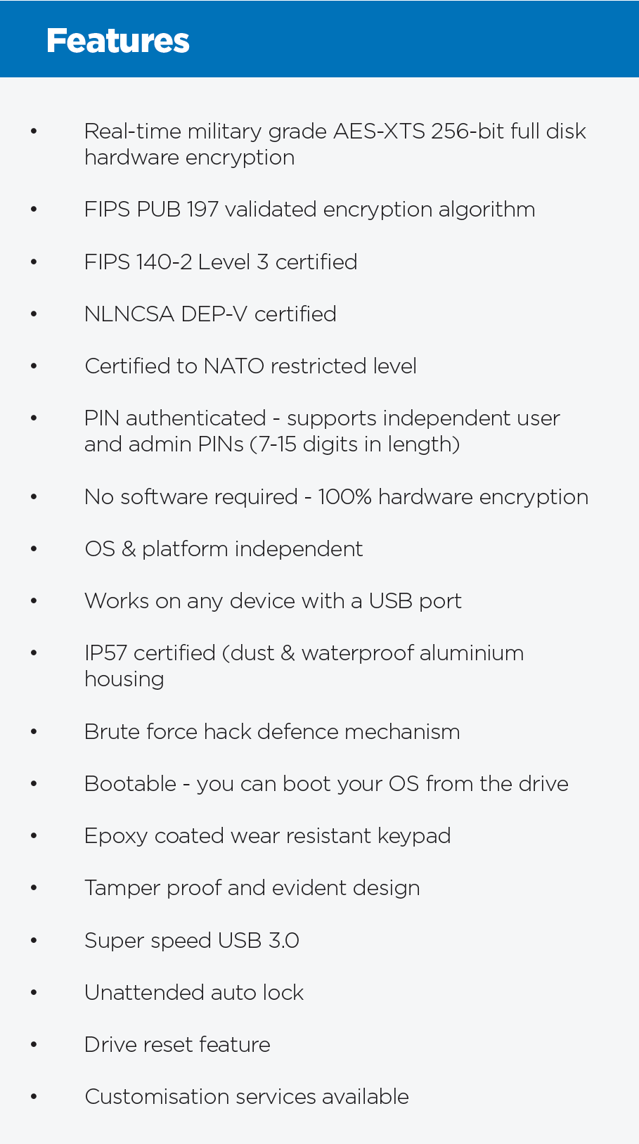 datAshur Pro Features