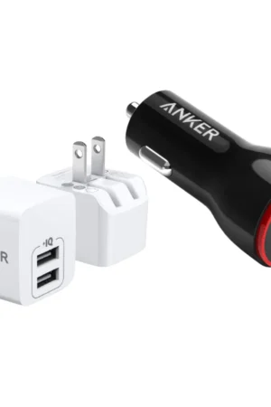 GO KIT — USB CAR CHARGER ADAPTER AND USB WALL CHARGER