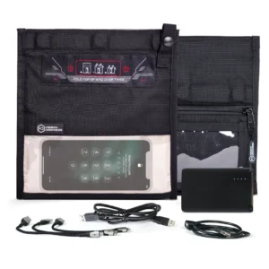 Mission Darkness™ NeoLok™ Faraday Bag for Phones with Battery Kit