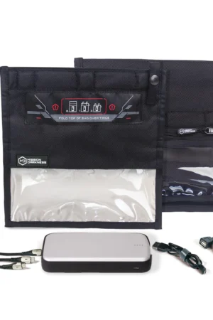 Mission Darkness™ NeoLok™ Faraday Bag for Phones with Battery Kit